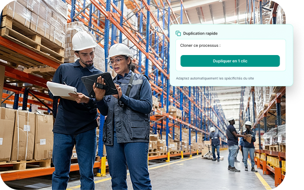 Fonctionnalité de duplication rapide d'un plan de prévention en un clic