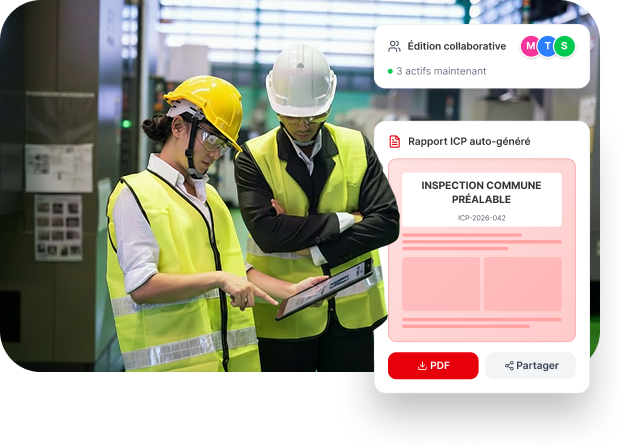 Responsable QHSE supervisant un plan de prévention sur chantier en coactivité